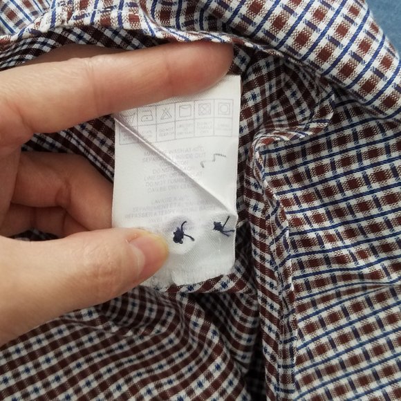 Jeremy Argyle Button Down Casual Dress Shirt Long Sleeved Large - Picture 12 of 13